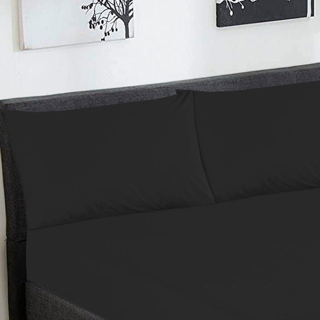 Fitted Sheet Set Black King - 30253 RFS Main Image