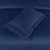 Velvet Bed Sheet 5 Pcs Navy-40107