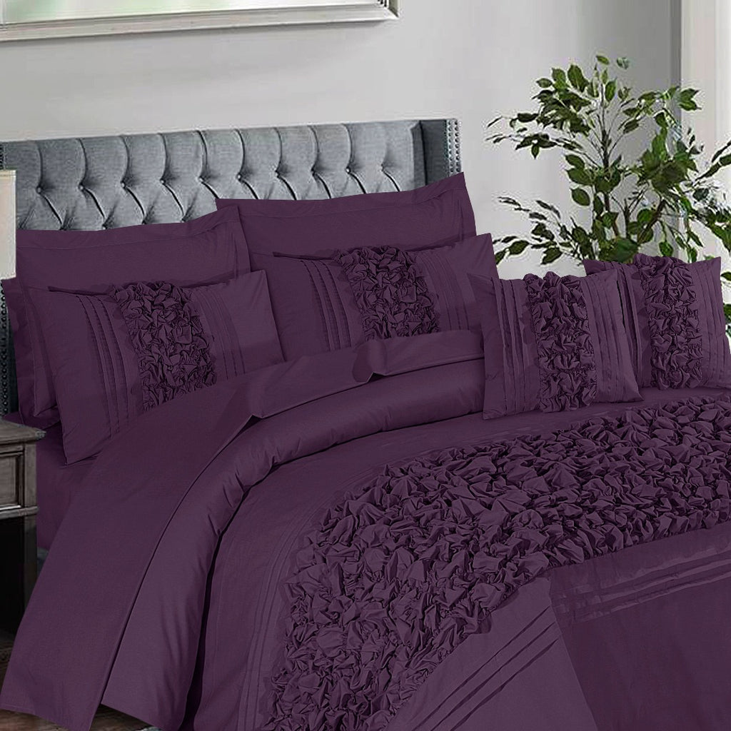 Roly-Poly Duvet Cover 8 Pcs Set Blueberry Wine-40240 RFS
