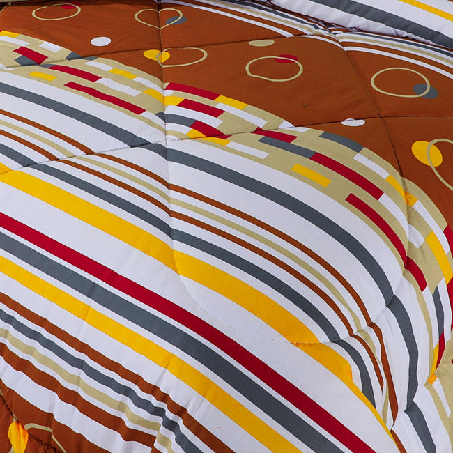 Comforter Set Multi Circle Stripe-30153 Main Image