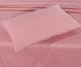 Plain Dyed Bed Sheet Set Coral Almond-30148-RFS