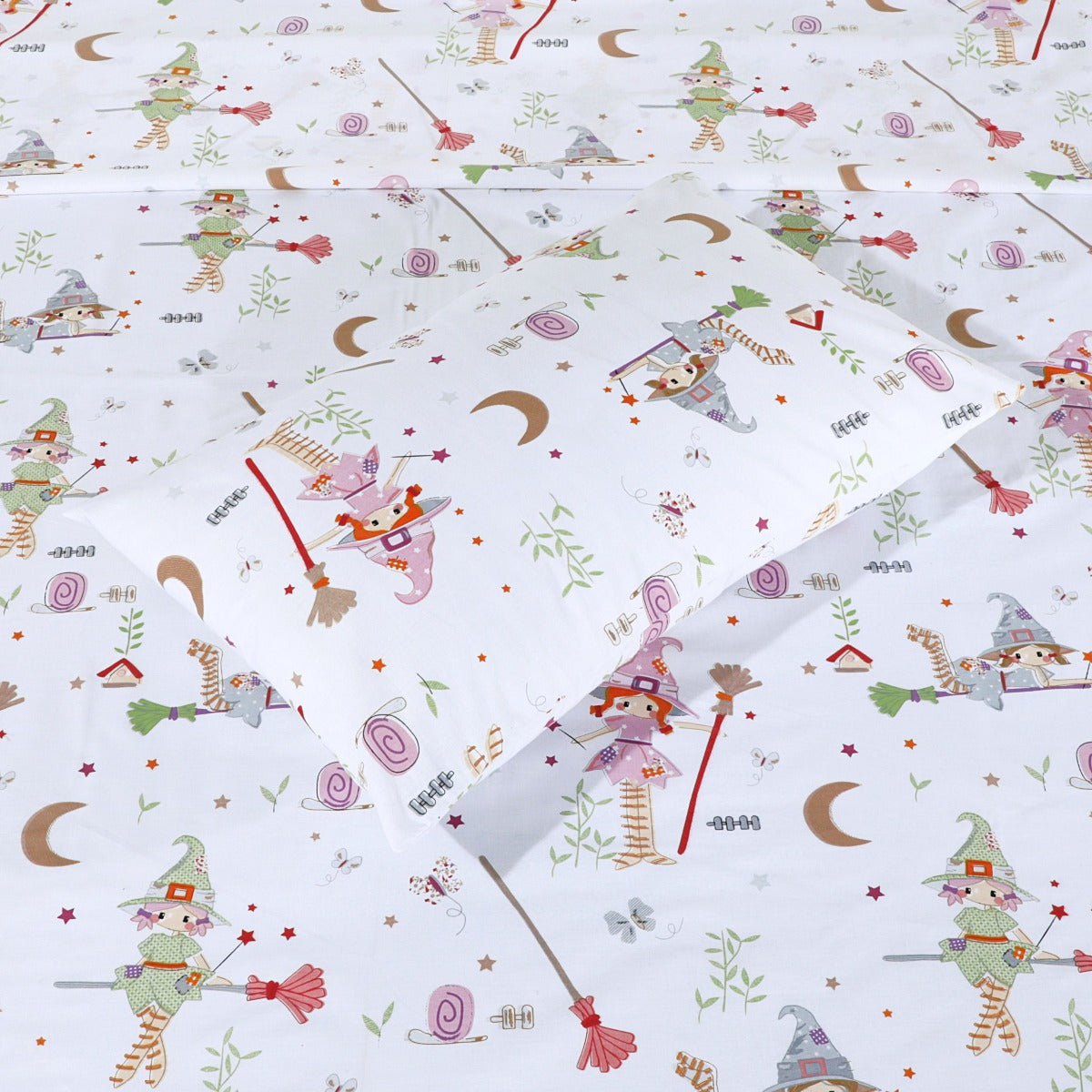 Cartoon Character Bed Sheet Fairy Garden Single-30160