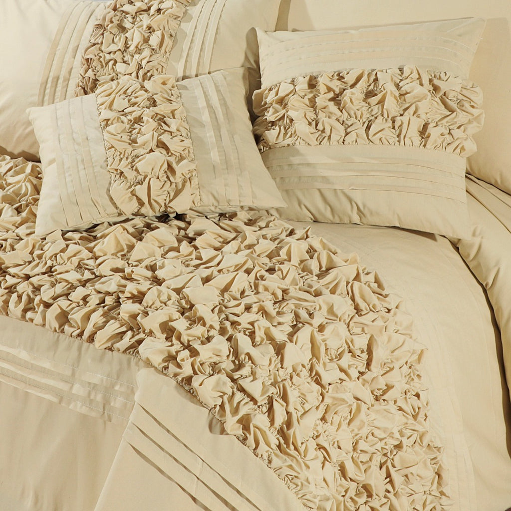 Roly-Poly Duvet Cover 8 Pcs Set Beige-40198 RFS
