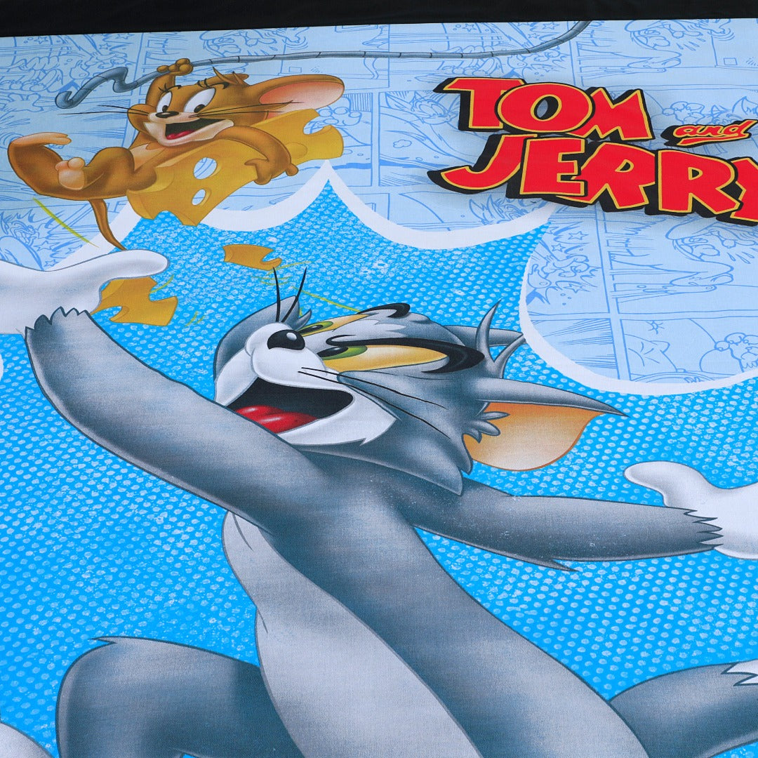 Cartoon Character Bed Sheet Tee & Jay Single-30183