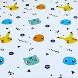 Cartoon Character Fitted Sheet Poke_Mon Single-30170