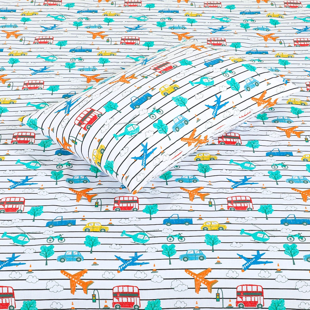 Cartoon Character Bed Sheet Tuck Single-30186