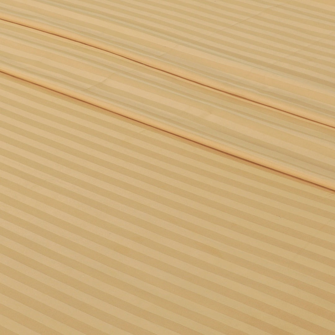 Cotton Sateen Stripe Bed Sheet Set Comsilk-40165