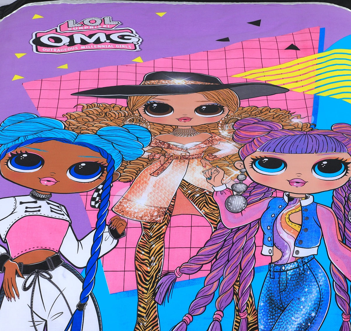 Cartoon Character Bed Sheet LOL Single-30138