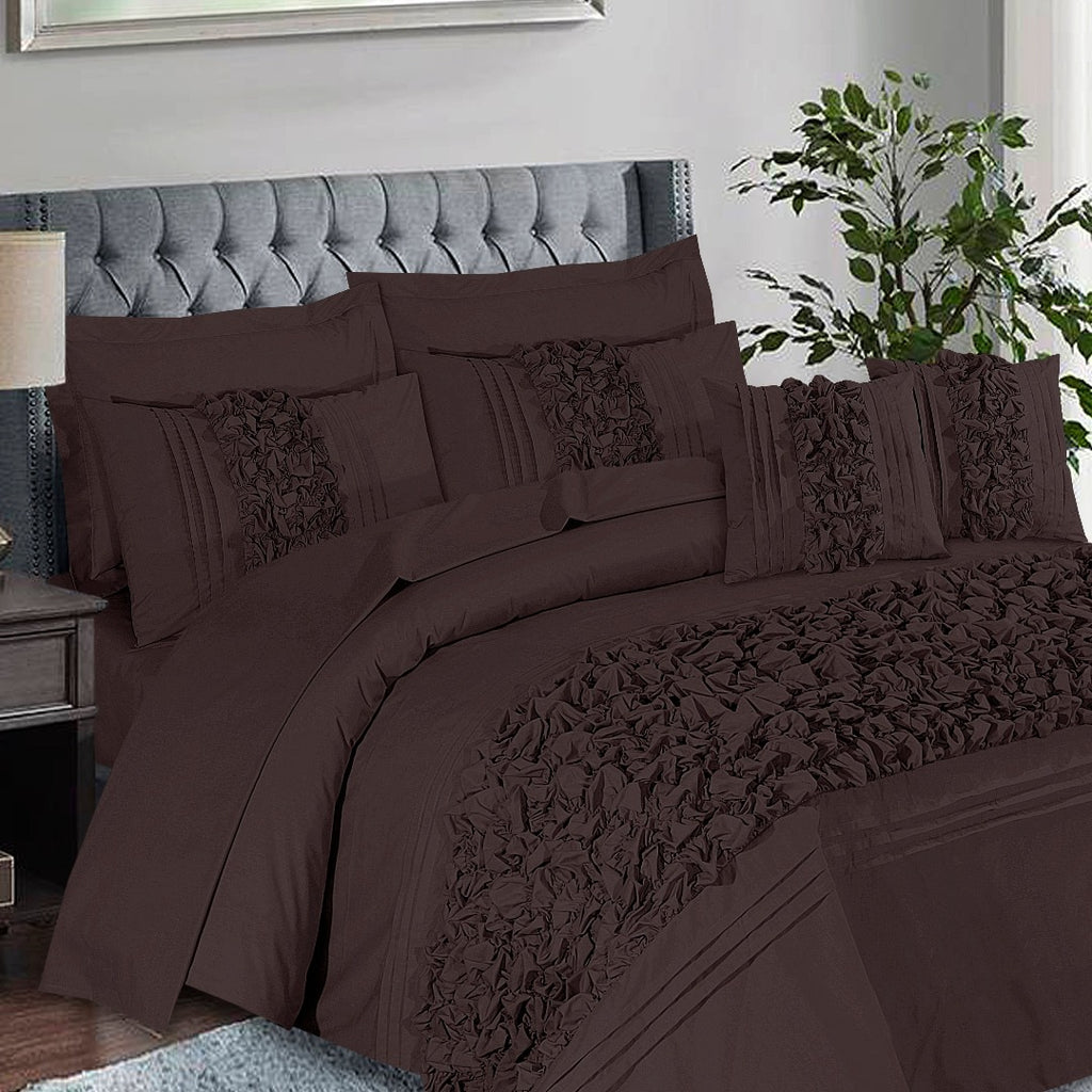 Roly-Poly Duvet Cover 8 Pcs Set Brown-40207 RFS