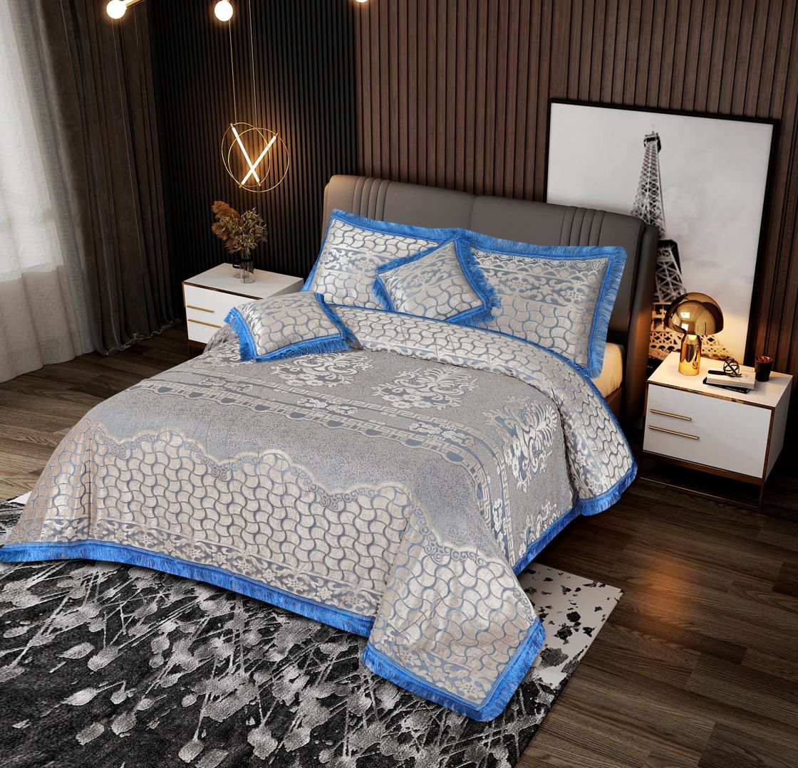 Pure Palachi Bed Sheet Beige Sky King-10791 RFS