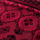 Pure Palachi Bed Sheet Burgundy Black-10792