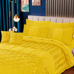 Zigzag Pleated Duvet Cover 8 Pcs Set Denseion-40132 RFS