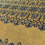 Pure Palachi Bed Sheet Golden Navy King-10789