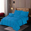 Square Pleated Duvet Cover 8 Pcs Set Methyl Blue-40169 RFS
