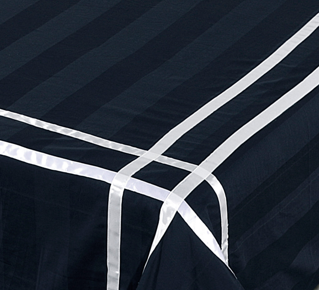Cotton Sateen Bed Sheet Navy-40101