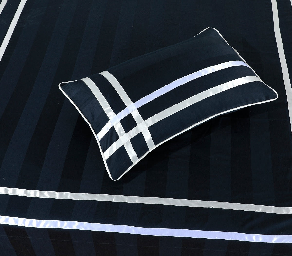 Cotton Sateen Bed Sheet Navy-40101