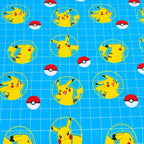 Cartoon Character Bed Sheet Pikachu Single-30188