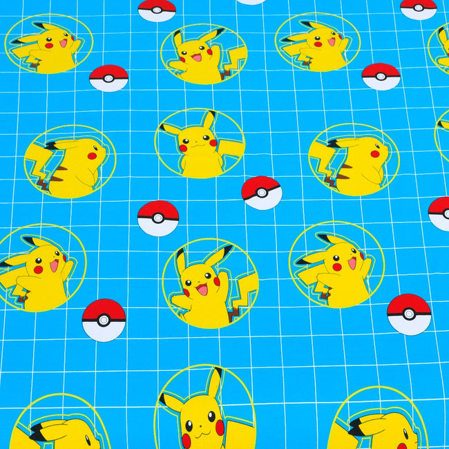 Cartoon Character Bed Sheet Pikachu Single-30188 Main Image