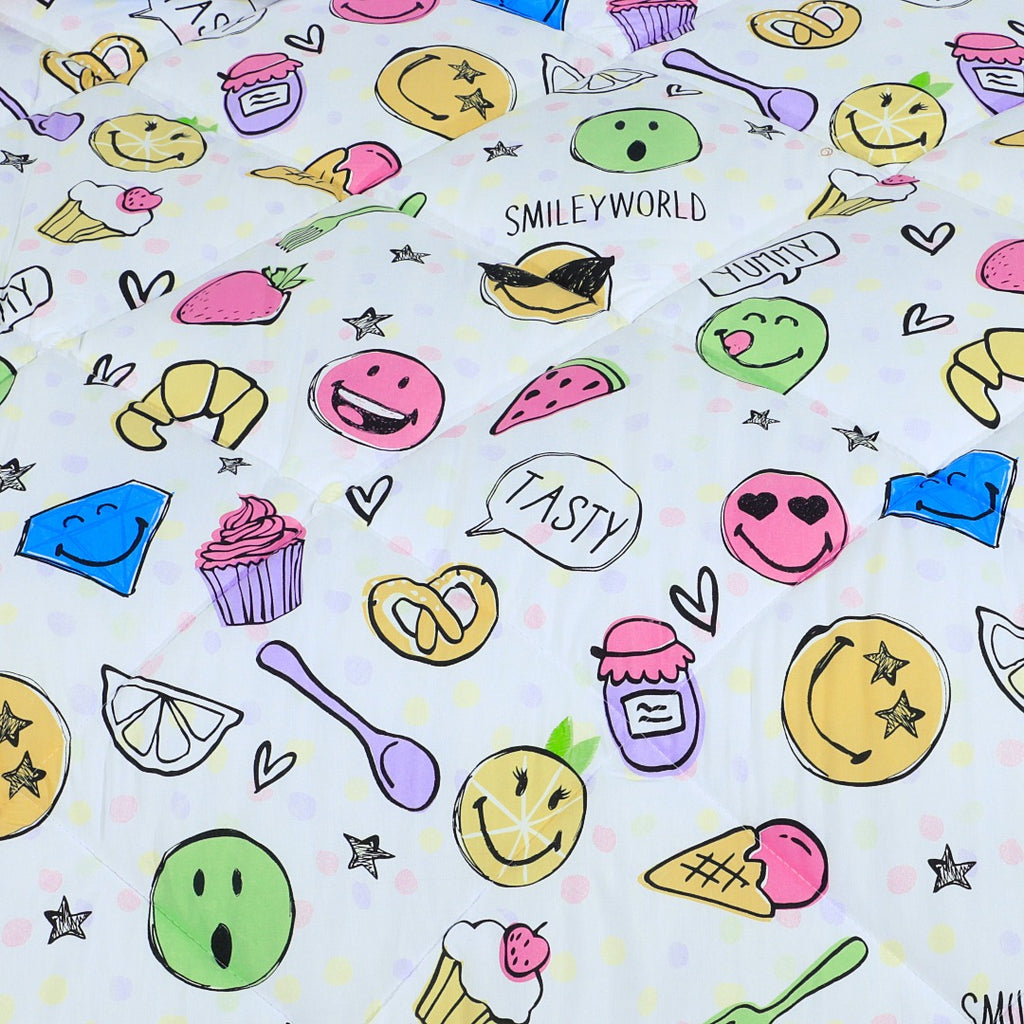 Cartoon Character Comforter Set Smiley Worlds-30180