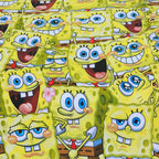 Cartoon Character Bed Sheet SpongBob Single-30182