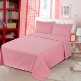 Plain Dyed Bed Sheet Set Coral Almond-30148-RFS