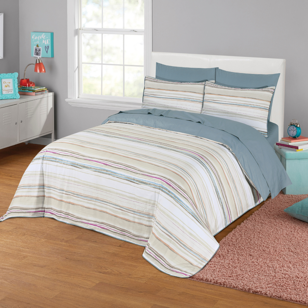 Quilt Cover Set Multi Stripes-30147