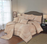Cotton Bridal Comforter Set Beige-50134 OS