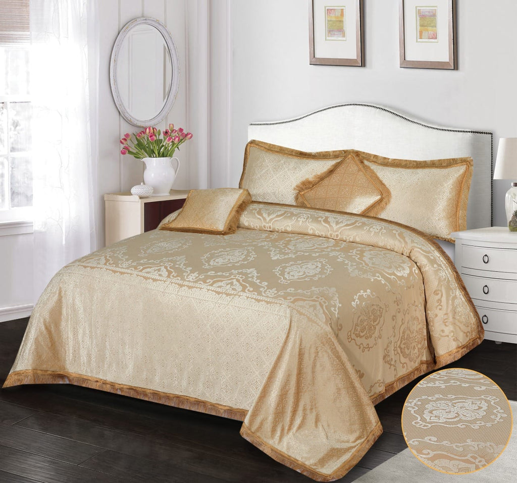 Pure Palachi Bed Sheet Beige-10793 OS