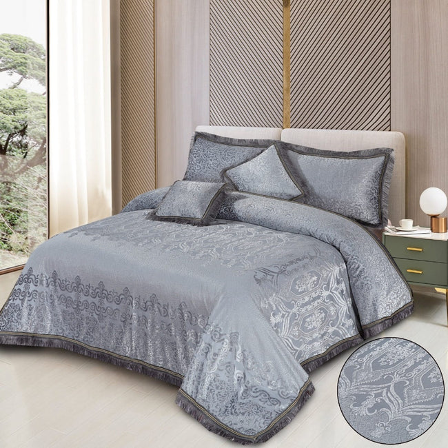 Pure Palachi Bed Sheet Metallic King-10795 OS Hover Image