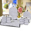 7 Pcs Quilted Tea Cozy Set Gray Check-TC2