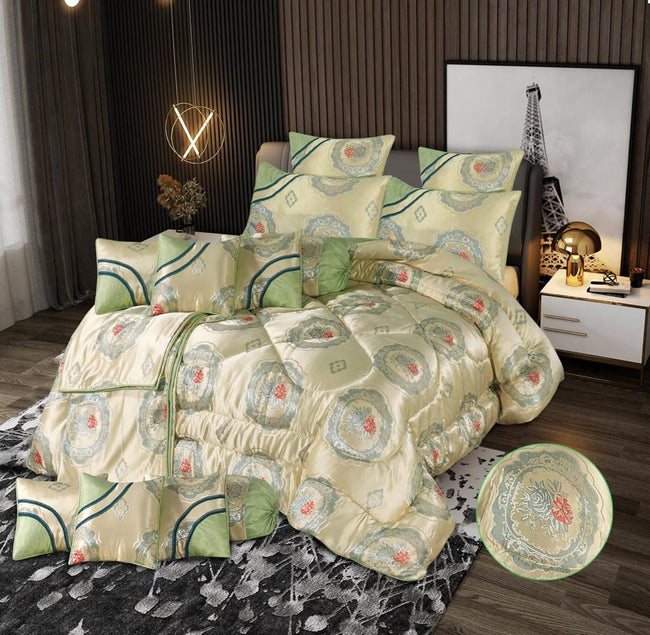 Shanghai Bridal Comforter Set Lime Cream -50184 OS Hover Image