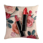 Flower Lipstick Bottle Makeup Cushion Covers (Pack Of 6)-CC-59