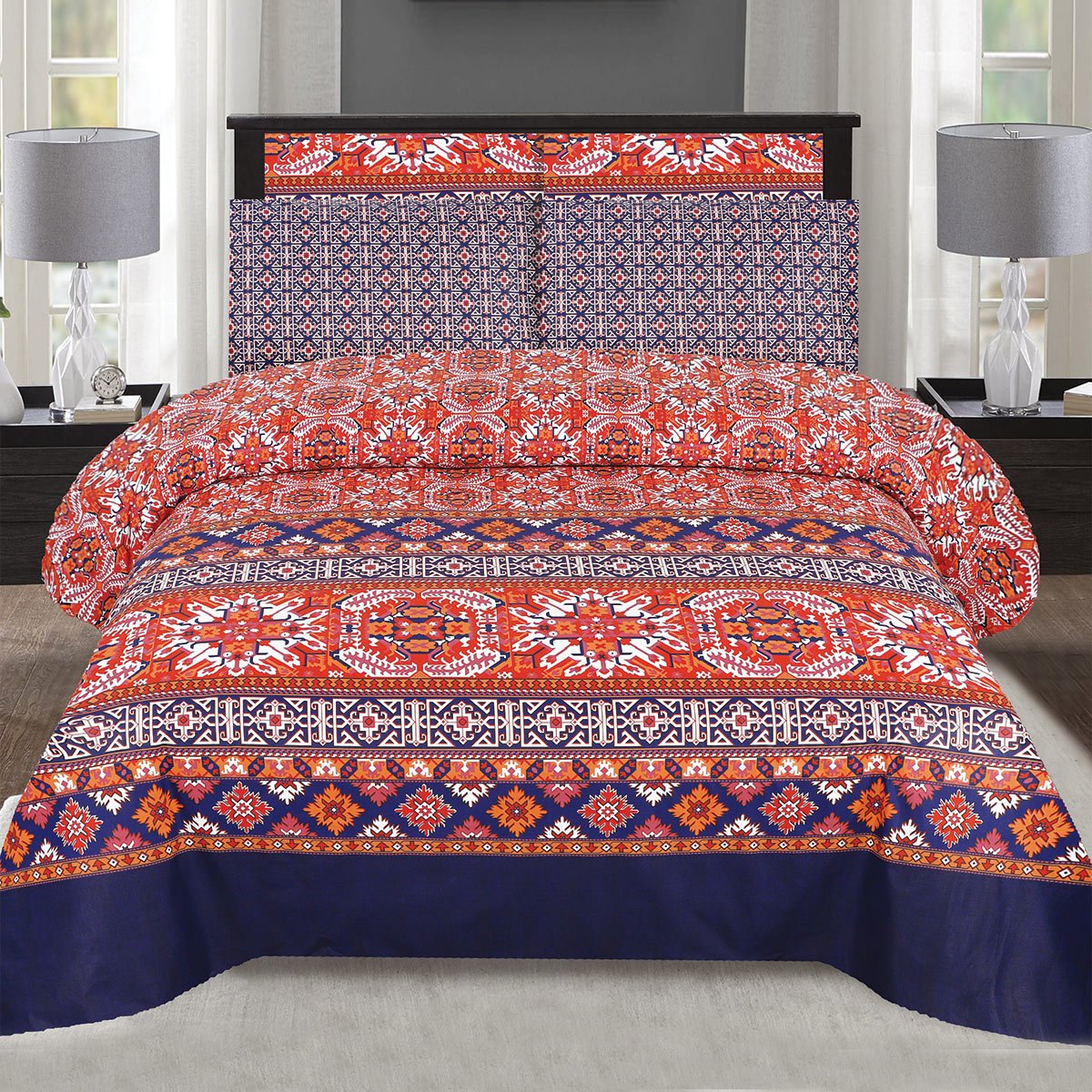 Bed Sheet Set PC Single D - 863 - Lotus