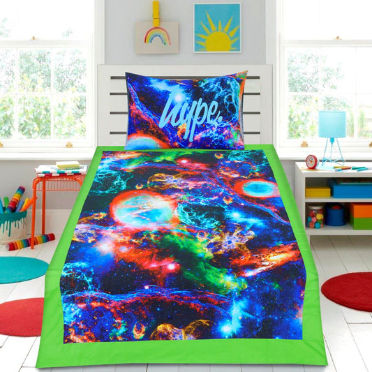 Cartoon Character Bed Sheet Hype Galaxy Single - 30181 - Lotus