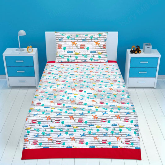 Cartoon Character Bed Sheet Tuck Single - 30186 - Lotus