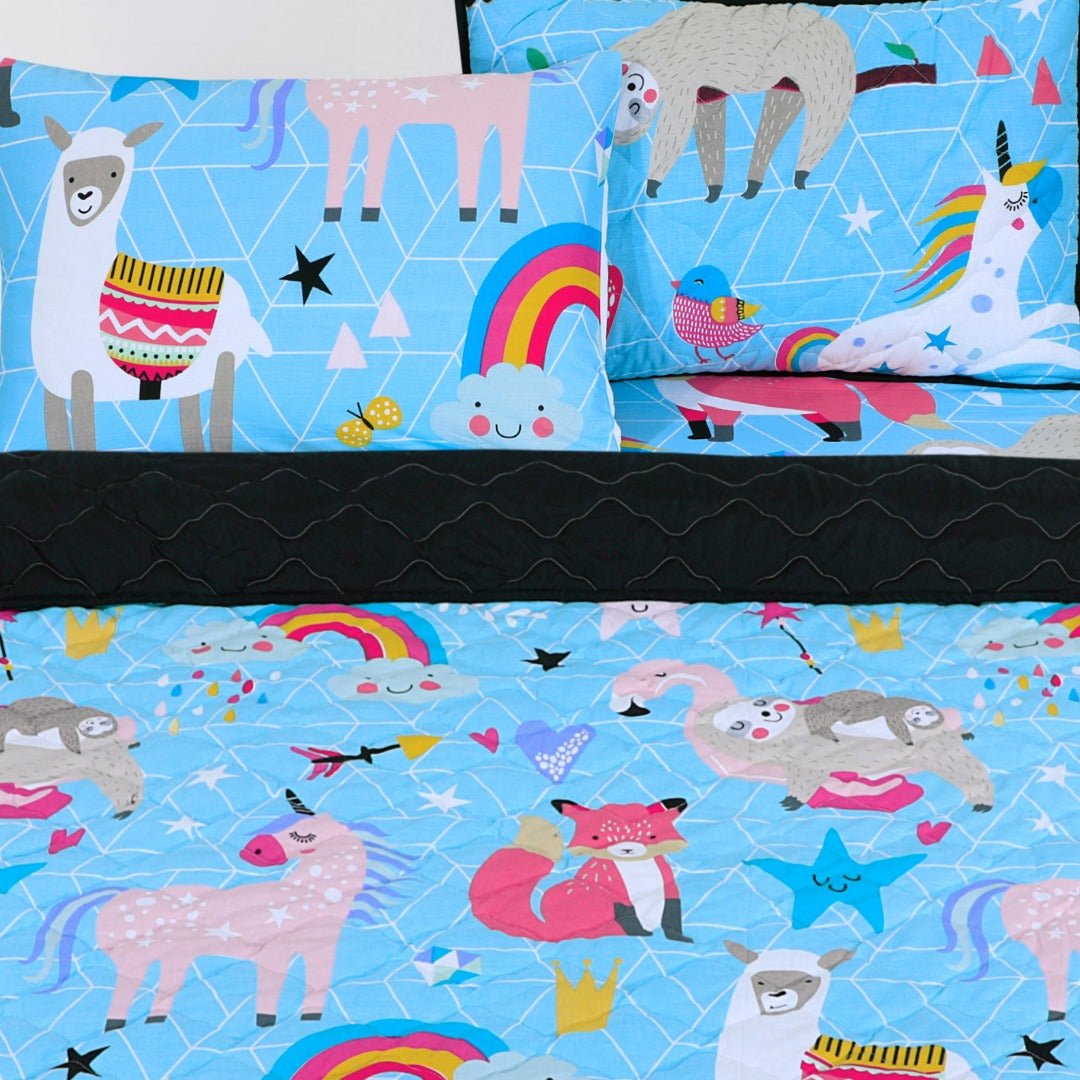 Cartoon Character Summer Comforter Animal Rainbow - 30174 - Lotus
