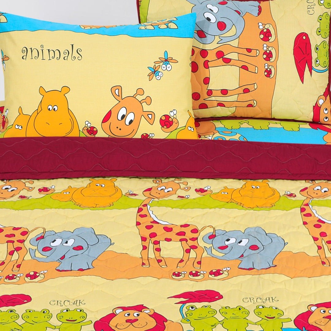 Cartoon Character Summer Comforter Croak & Animal - 30199 - Lotus