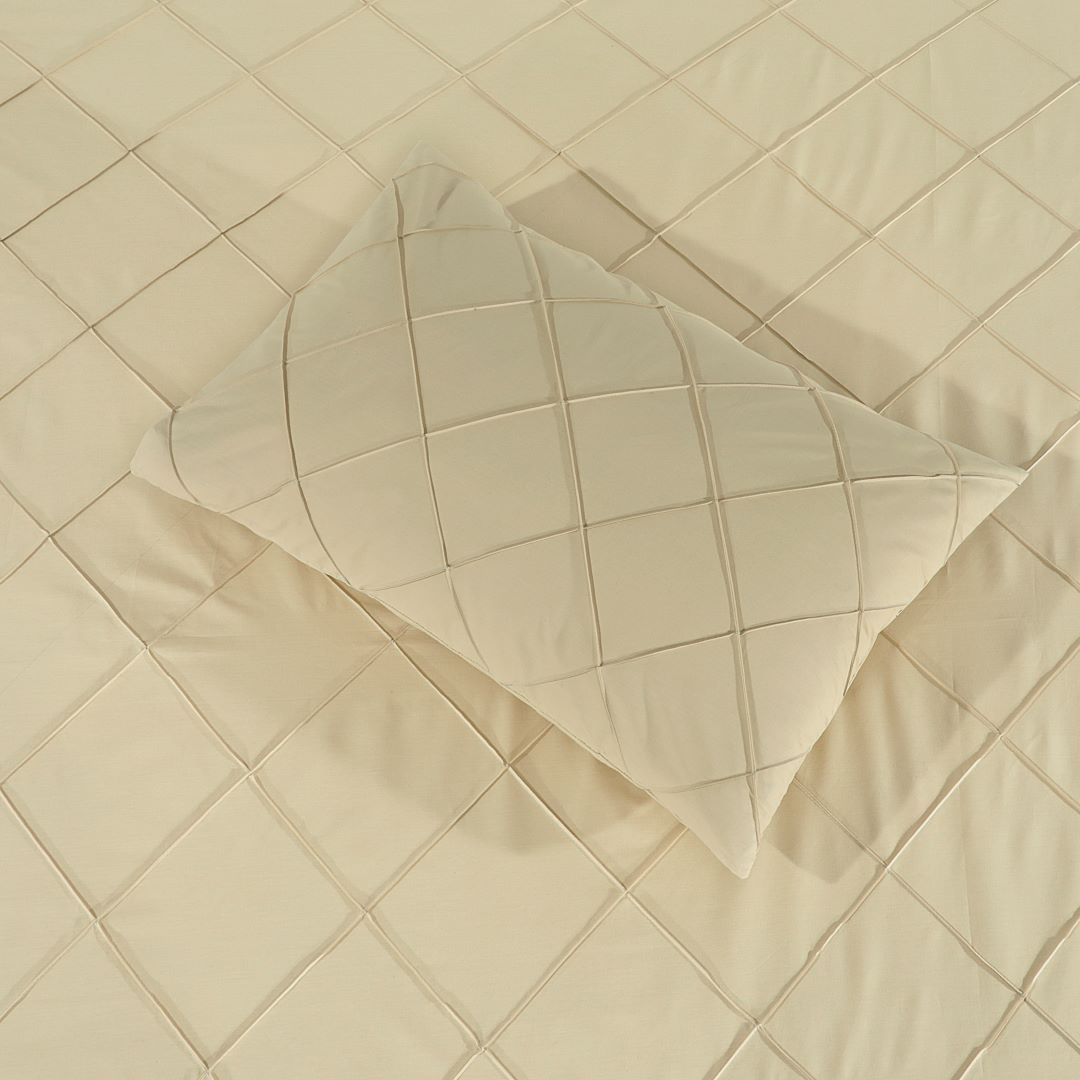 Diagonal Pleated Fitted Sheet Set Sea Mist - 40163 - Lotus