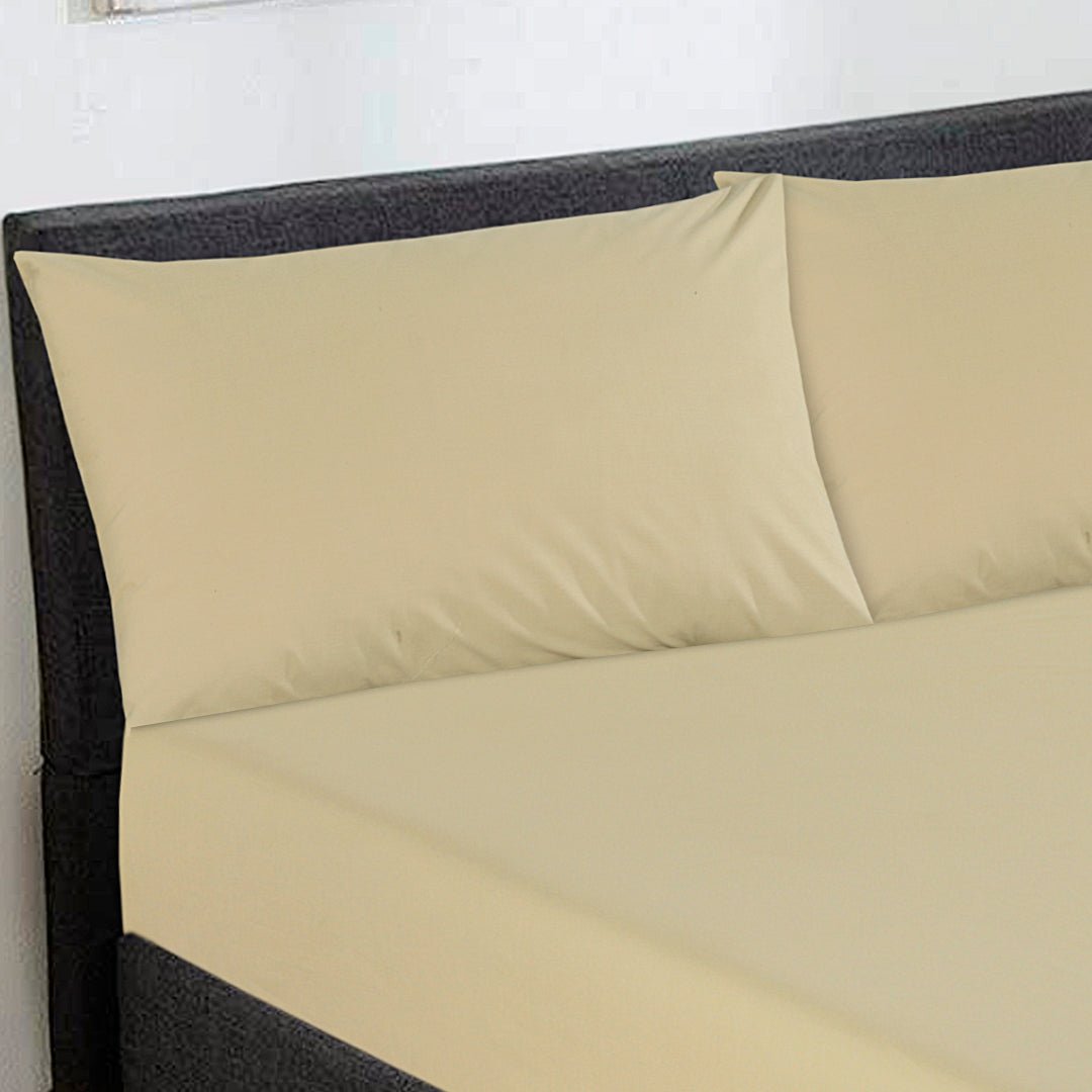 Fitted Sheet Set Beige King - 30241 RFS - Lotus