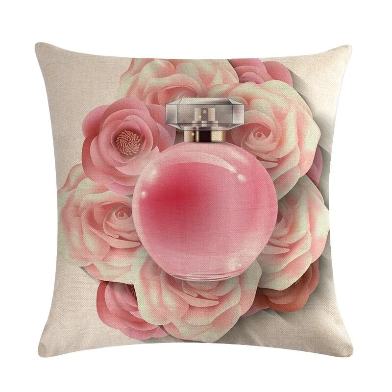 Flower Lipstick Bottle Makeup Cushion Covers (Pack Of 6) - CC - 59 Filling - Lotus