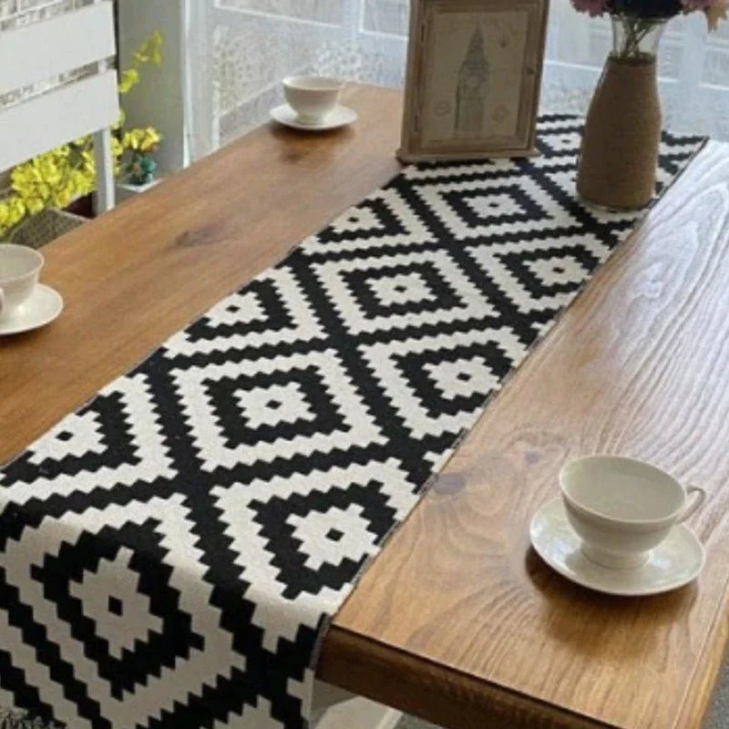 Geometric Table Runner - TR - 20 - 25 - Lotus