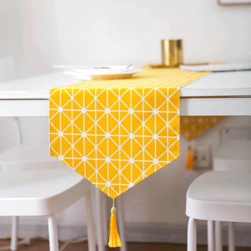 Geometric Table Runner - TR - 20 - 25 - Lotus