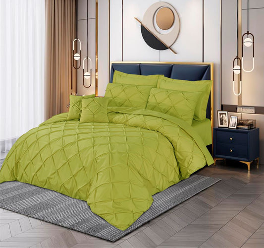 Pin Tuck Duvet Cover 8 Pcs Set Oasis - 40185 (Limited Stock) - Lotus