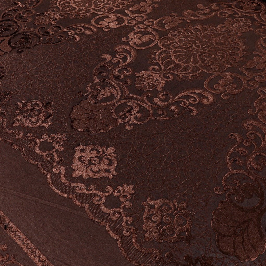 Pure Palachi Bed Sheet Dark Brown King - 10787 - Lotus