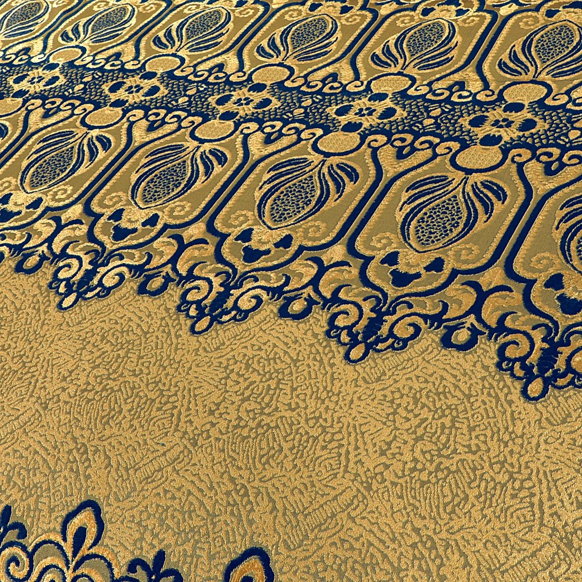 Pure Palachi Bed Sheet Golden Navy King - 10789 - Lotus