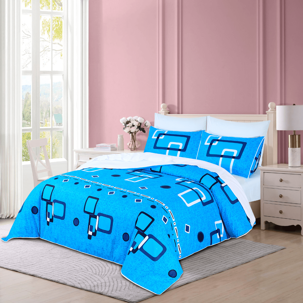 Quilt Cover Set Geometric Square - 30143 - Lotus