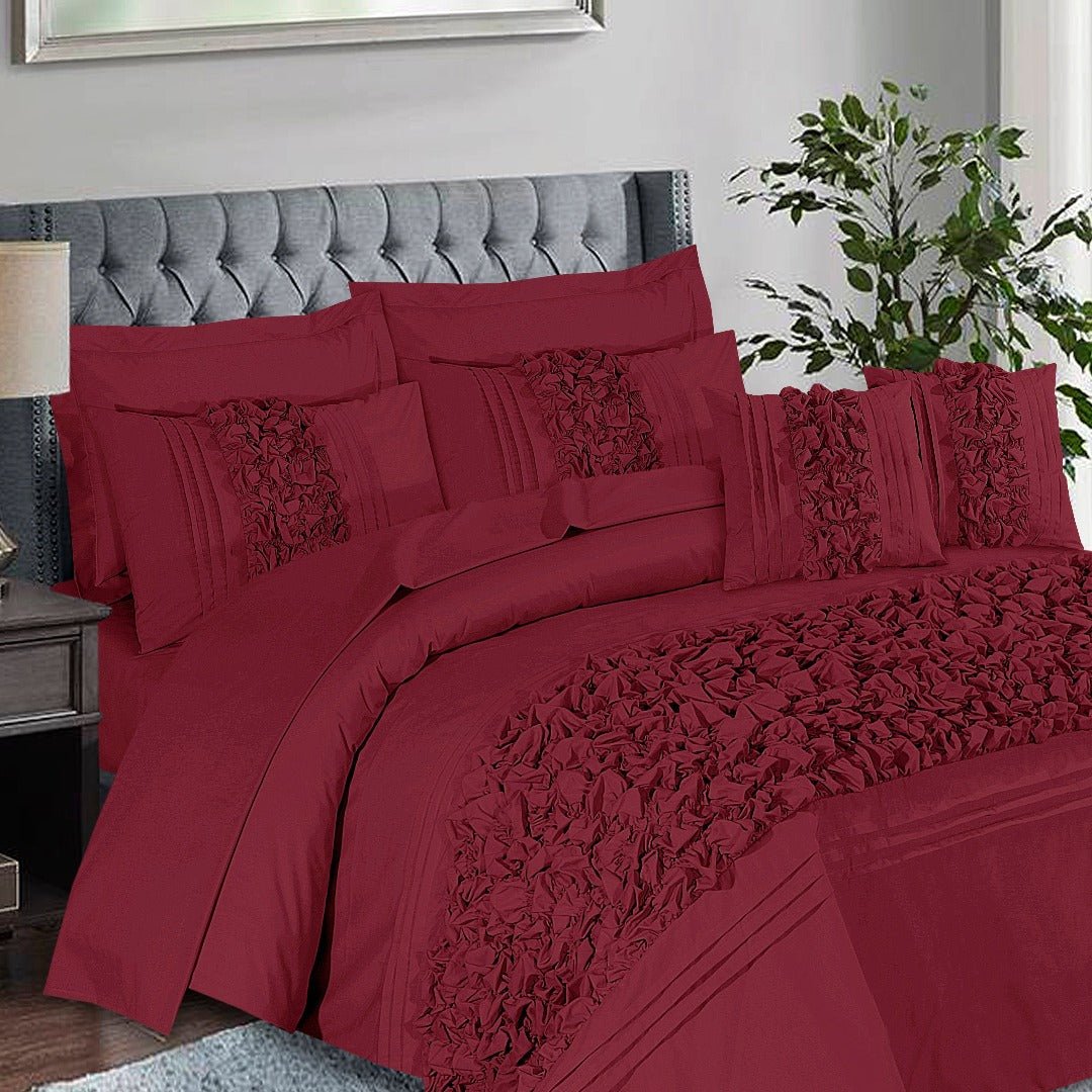 Roly - Poly Duvet Cover 8 Pcs Set Maroon - 40209 RFS - Lotus