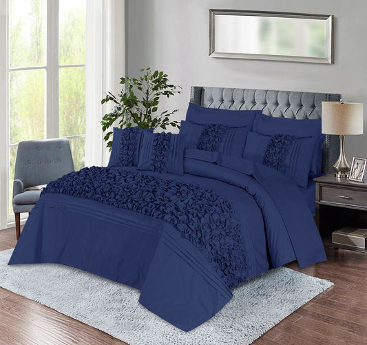 Roly - Poly Duvet Cover 8 Pcs Set Navy - 40205 RFS - Lotus