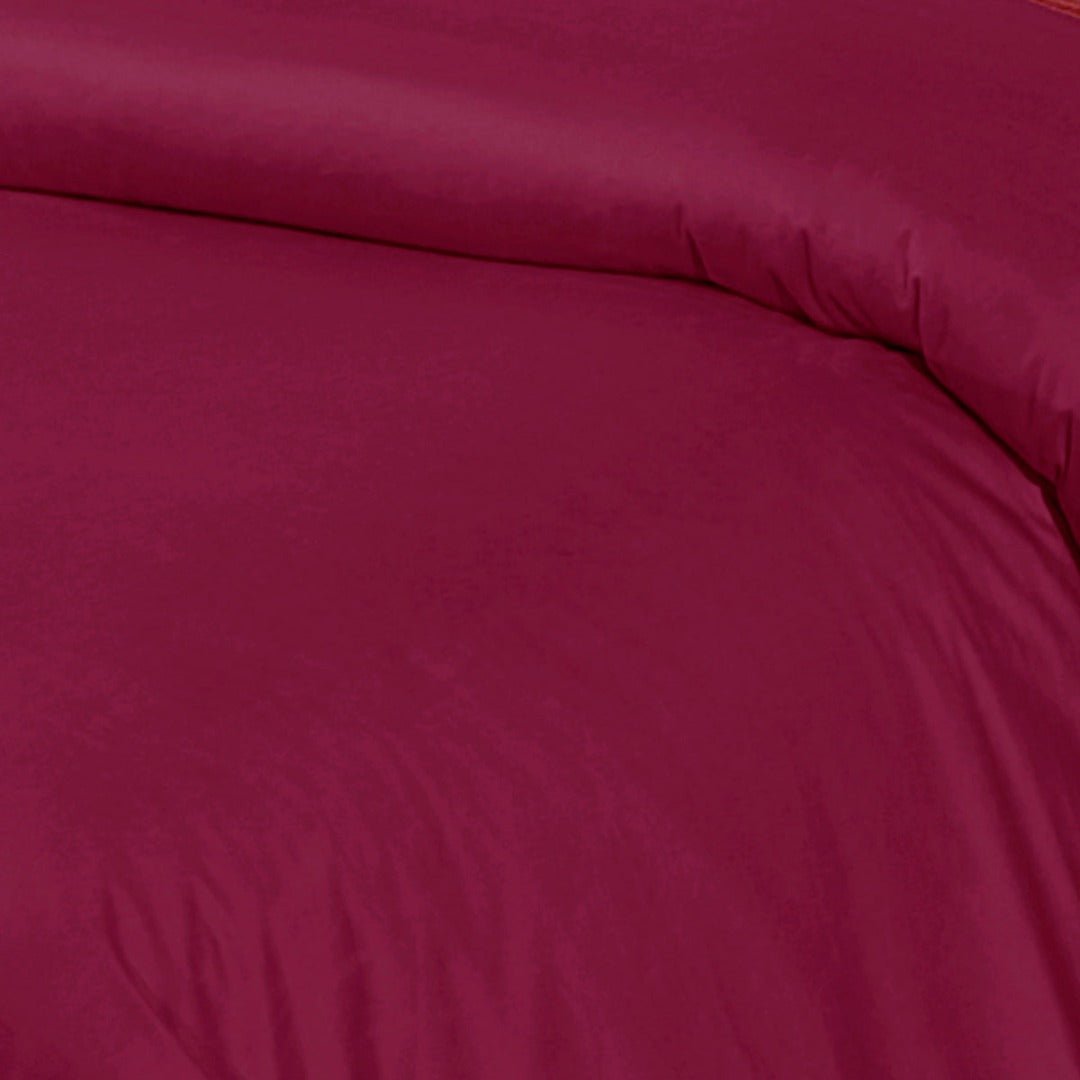 Royal Velvet Bed Sheet Set - Burgundy, King Size, 5 Pc, Limited Stock - Lotus