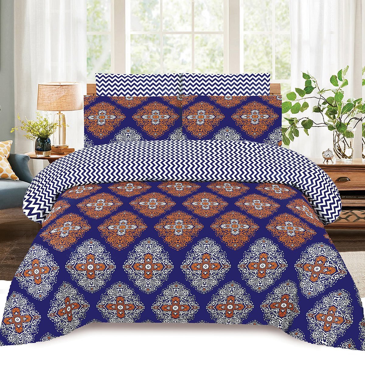 Summer Comforter Set 6 Pcs D 787 - Lotus